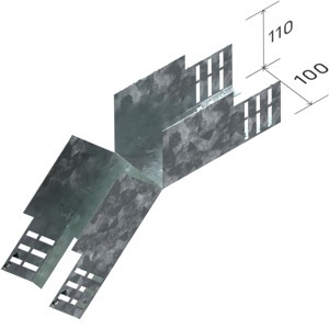 КС100*110-45цУТ1,5(1,0мм)гор.цинк