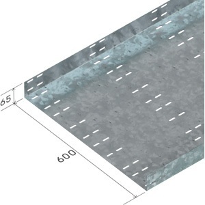 ЛМ600*65цУТ1,5(2,0мм)гор.цинк